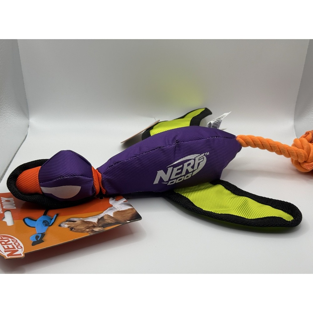 Nerf Dog Launching Duck NF-2896 Halloween Edition Dog Toy Purple Green Orange